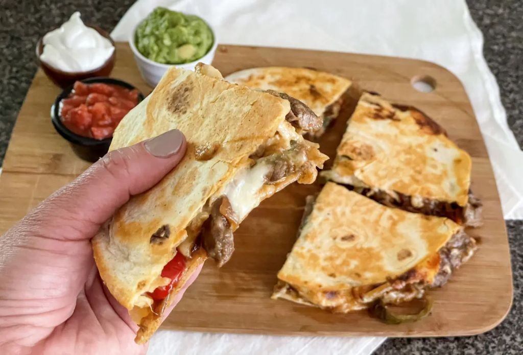 Keto Beef and Cheese Quesadillas with Low Carb Tortillas