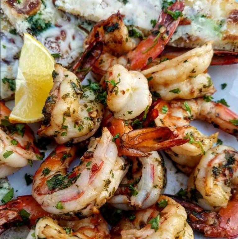 Keto Blackstone Shrimp Scampi