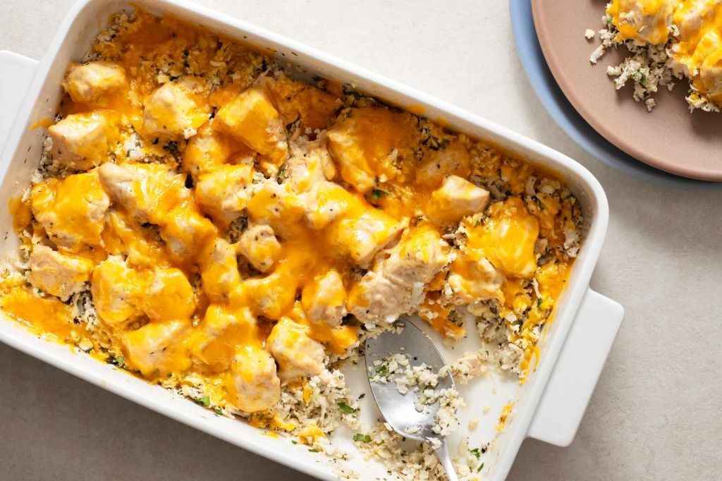 Keto Canned Chicken Cauliflower Casserole