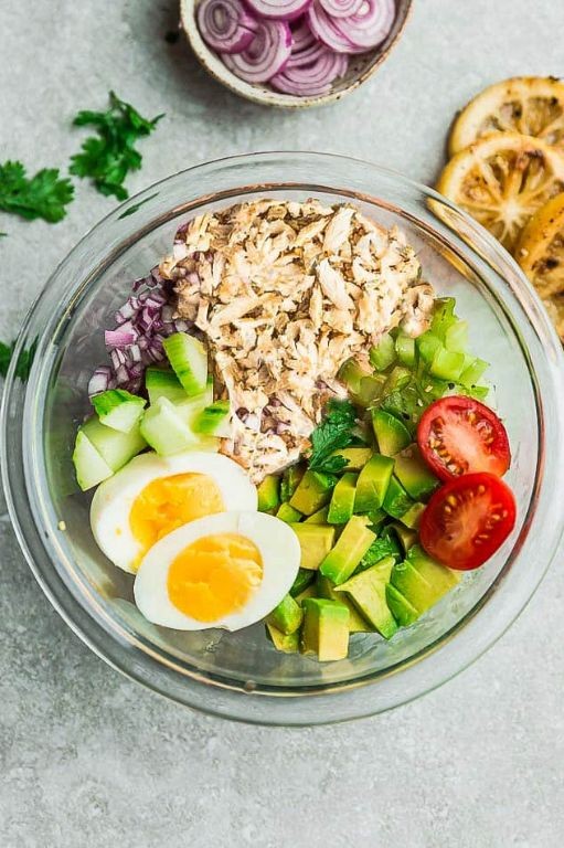 Keto Canned Chicken Salad with Avocado