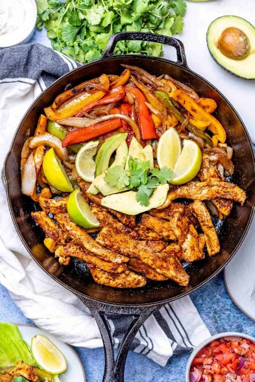 Keto Chicken Fajita Skillet