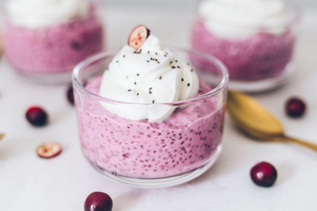 Keto Cranberry Chia Pudding