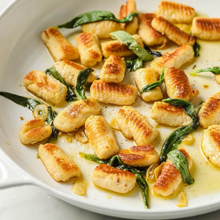 Keto Ricotta Gnocchi with Pesto