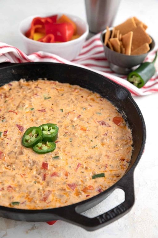Keto Sausage and Cream Cheese Dip