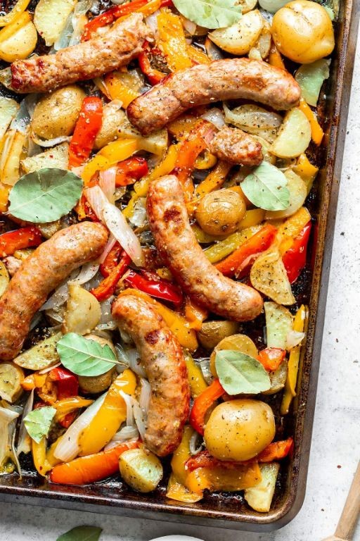 Keto Sausage and Pepper Sheet Pan Dinner