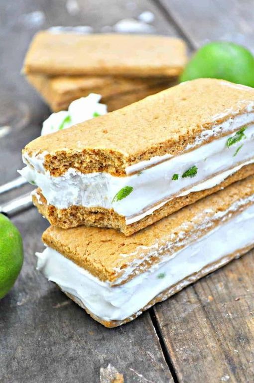 Key Lime Pie Ice Cream Sandwiches