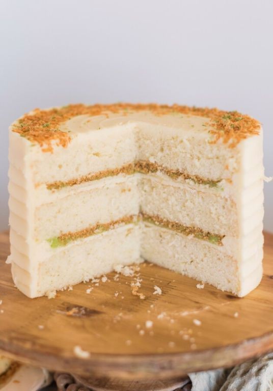 Key Lime and Coconut Hawaiian Cake