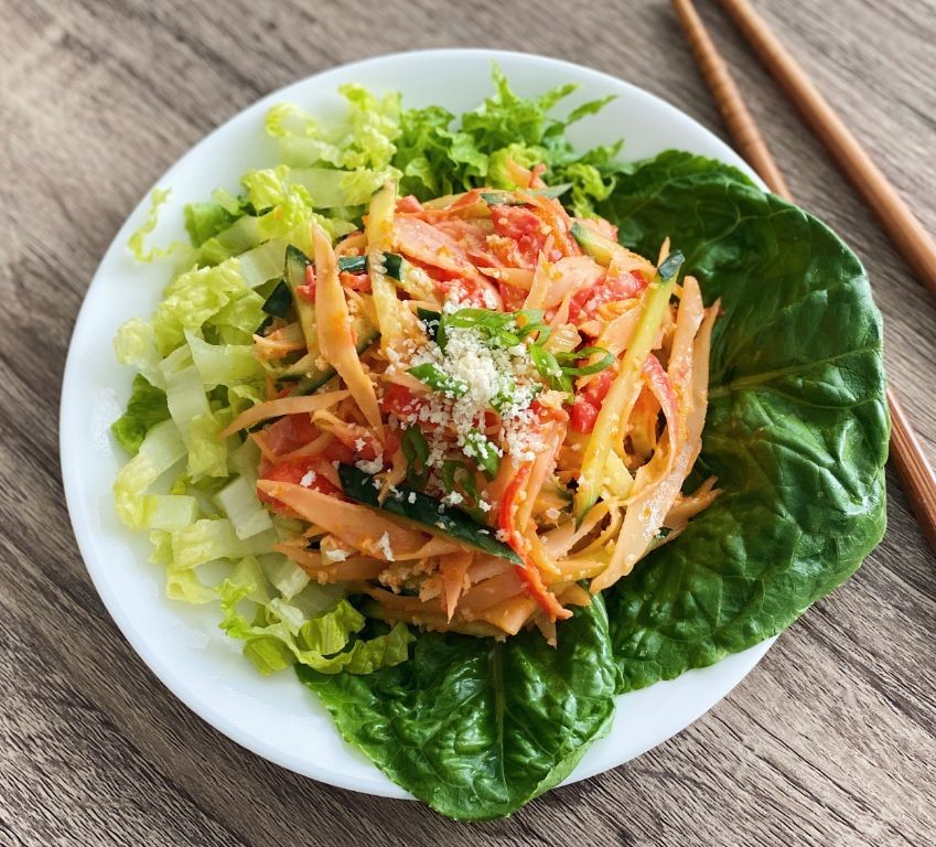 Kimchi Kani Salad
