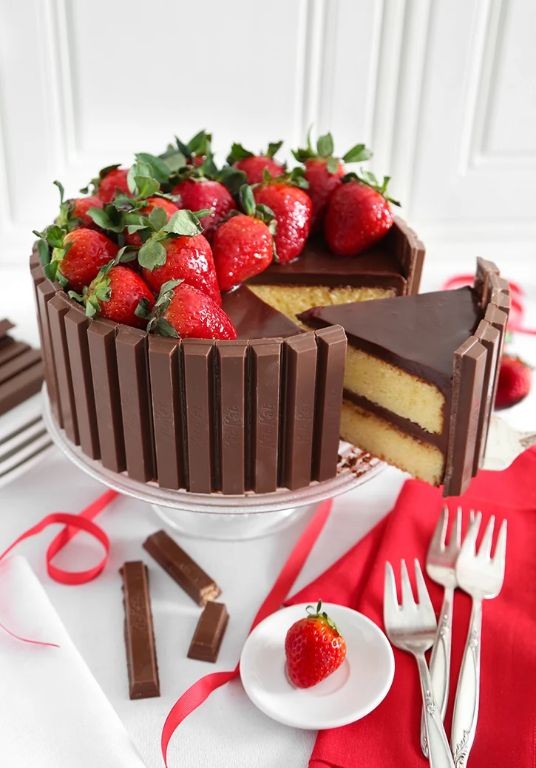 Kit Kat Layered Cake