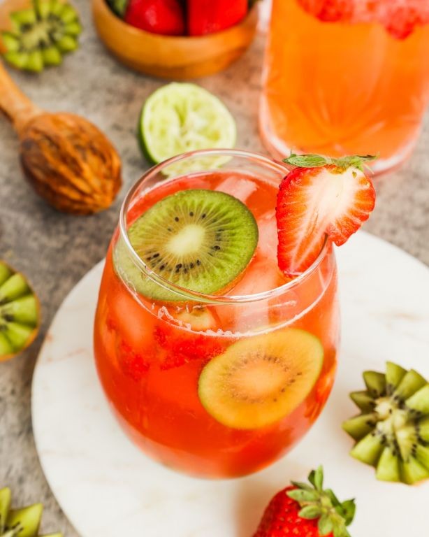 Kiwi and Strawberry Refresher