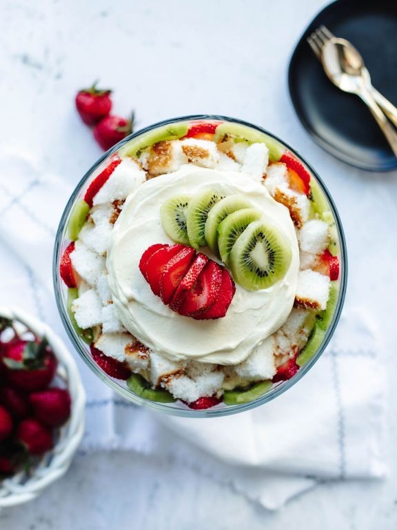 Kiwi-Strawberry Cool Whip Parfait