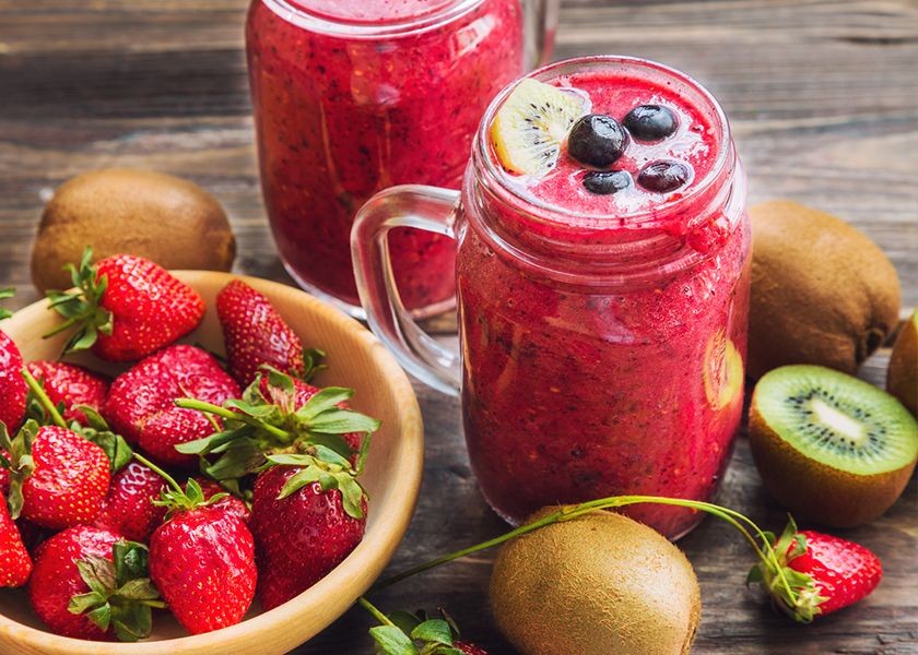 Kiwifruit and Strawberry Vitamin C Juice