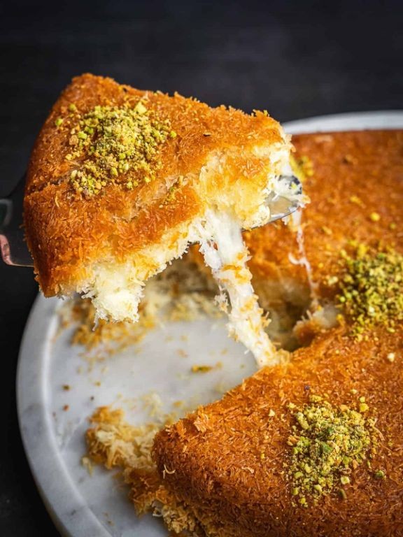 Knafeh (Cheese Pastry with Syrup)
