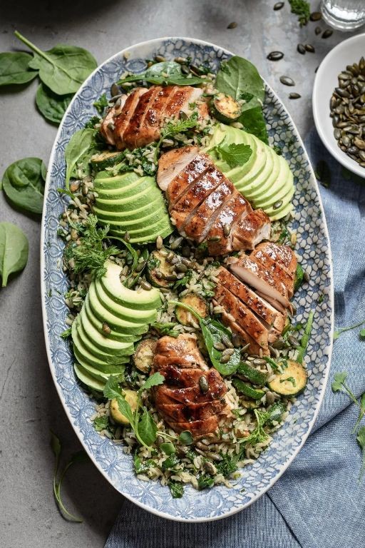 Knorr Chicken and Rice Salad with Avocado
