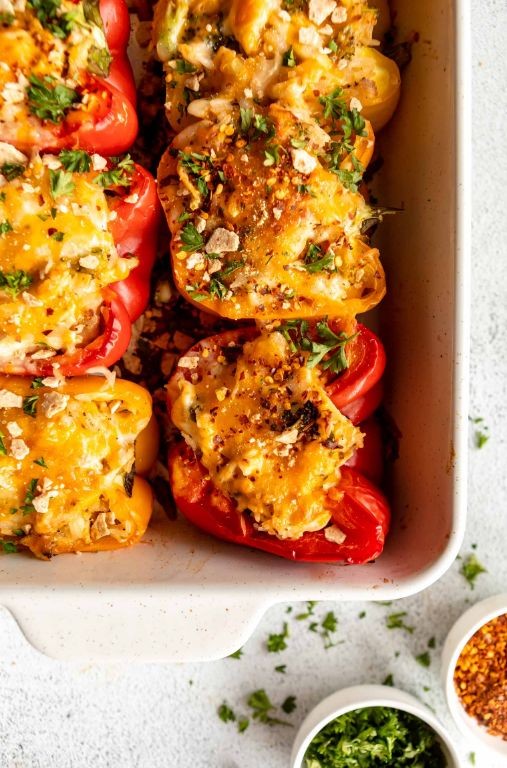 Knorr Chicken and Rice Stuffed Peppers