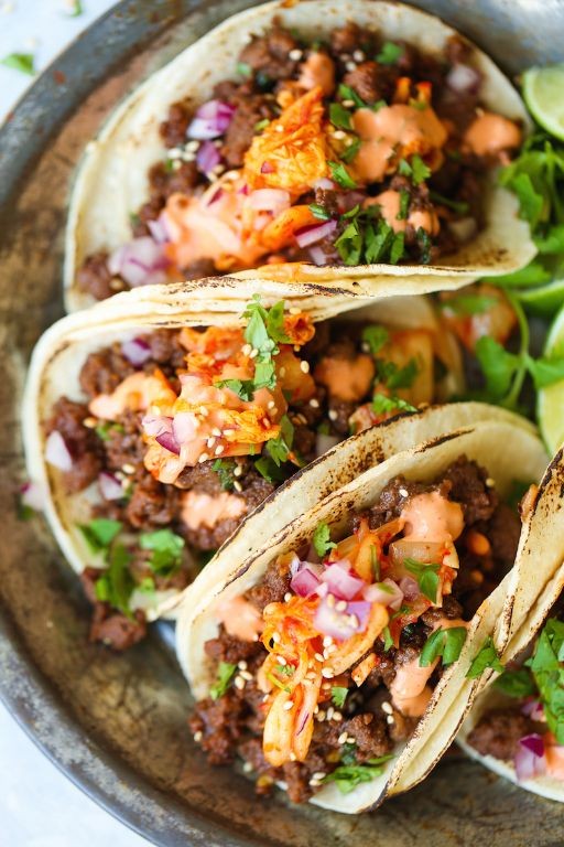 Korean BBQ Beef Tacos