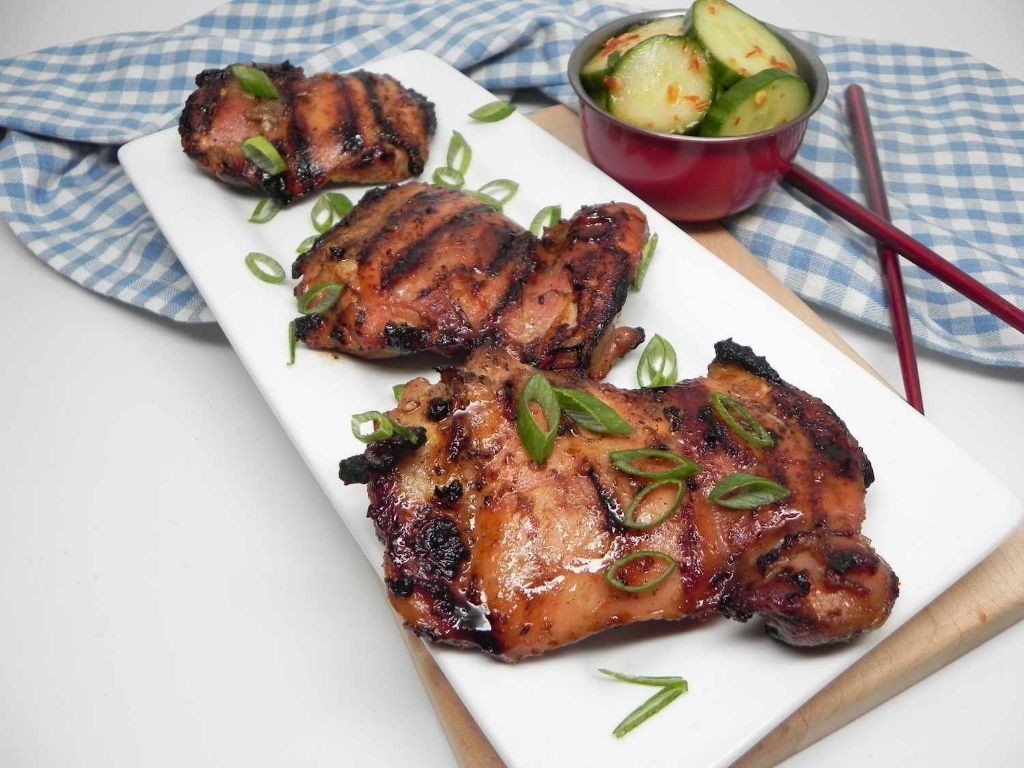 Korean BBQ Grilled Chicken Thighs