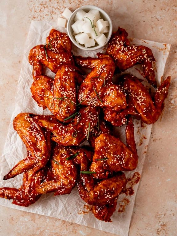 Korean Gochujang Baked Chicken Wings