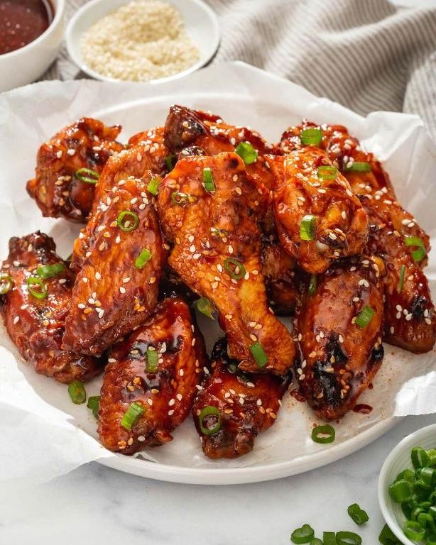 Korean Gochujang Sticky Chicken Wings
