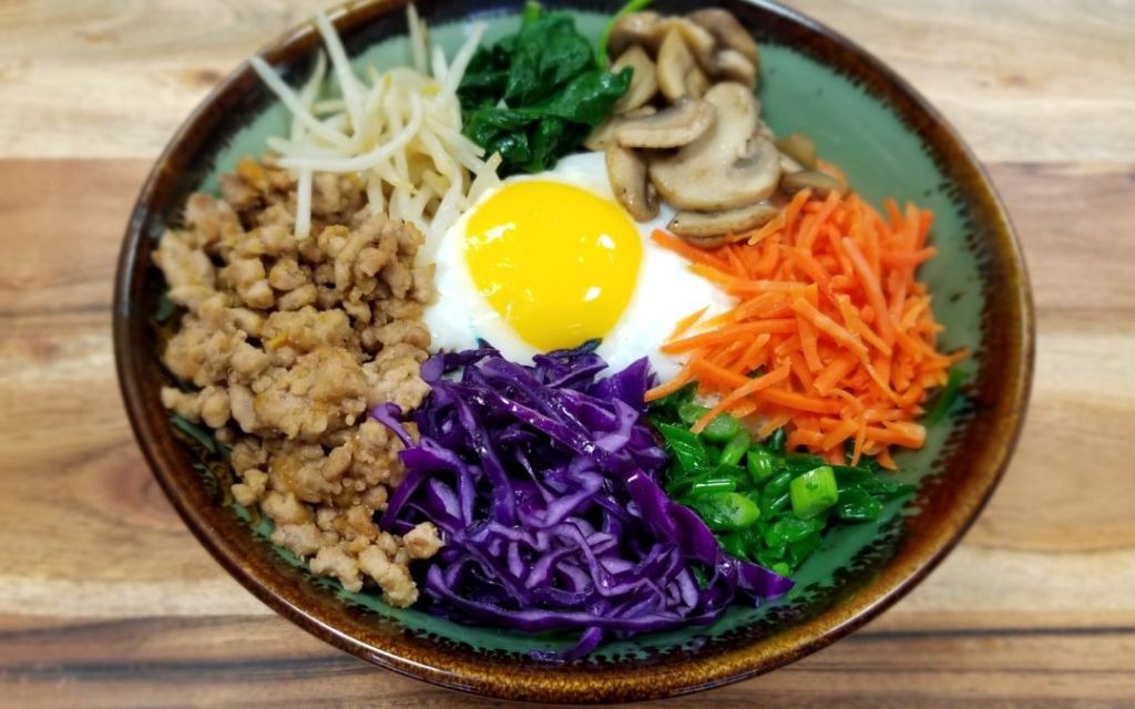 Korean Ground Pork Bibimbap