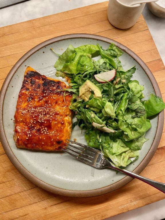 Korean-Style Fried Flounder with Gochujang Glaze