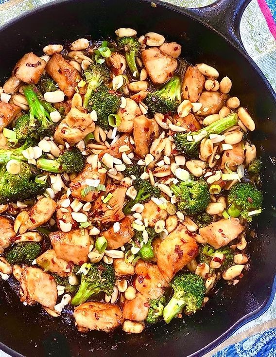 Kung Pao Chicken and Broccoli Stir-Fry