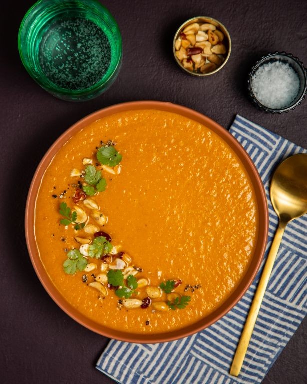 Lactation-boosting carrot and ginger soup
