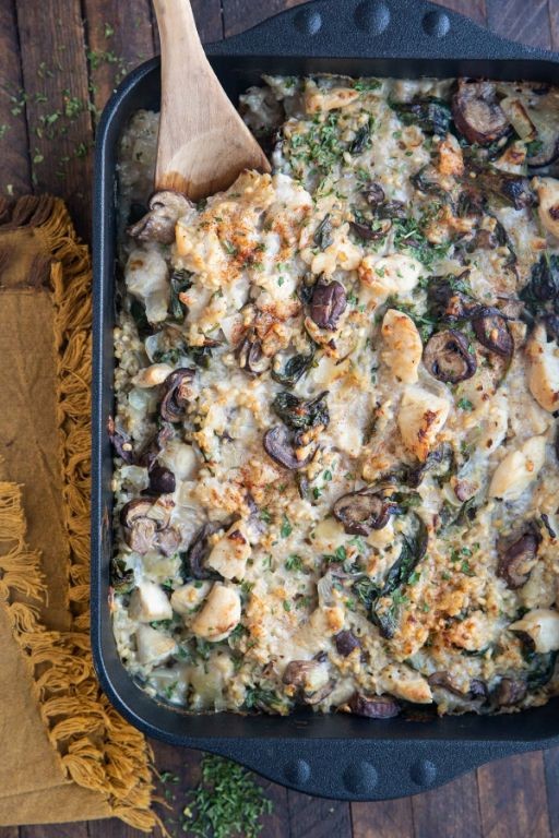 Lactation-friendly chicken and brown rice casserole