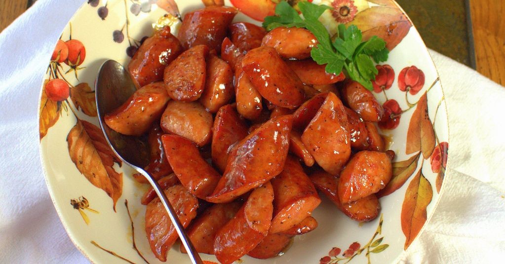 Lamb Sausage and Honey Mustard Glaze