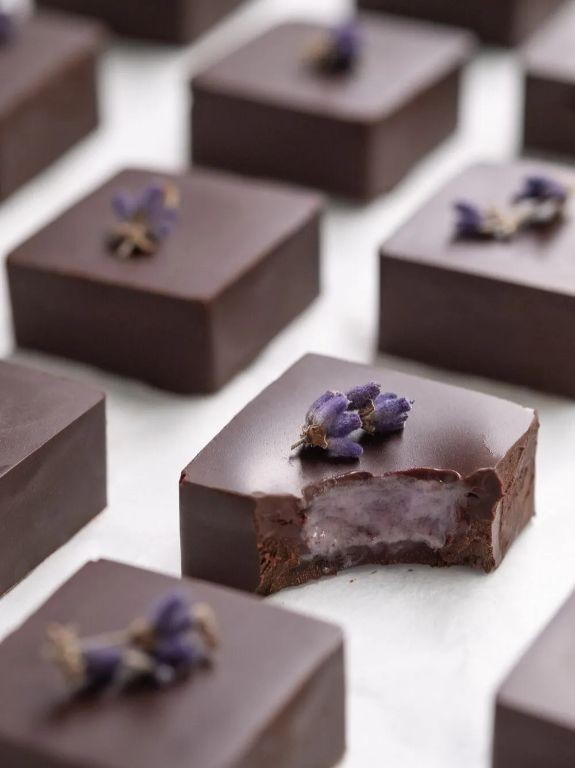 Lavender Sugar-Free Chocolate Bonbons