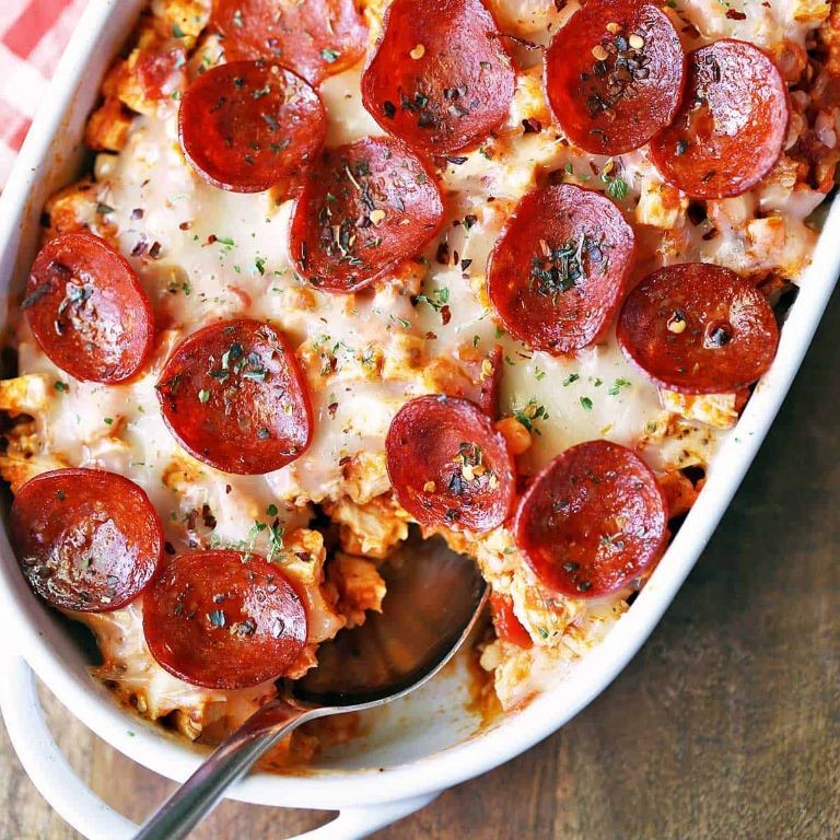 Lazy Keto Pizza Casserole
