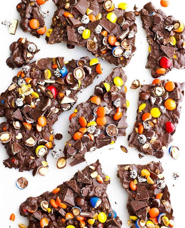 Leftover Candy Bark