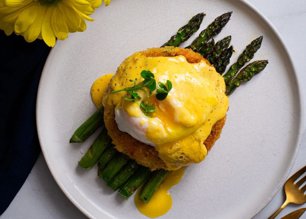 Leftover Cod Benedict with Hollandaise Sauce