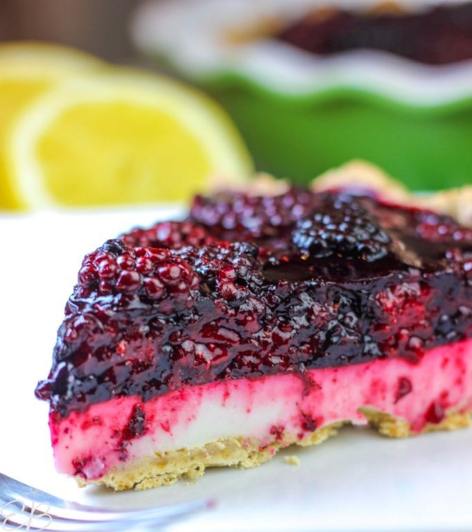 Lemon Blackberry Cream Pie