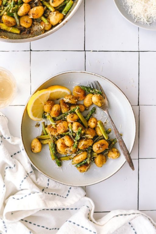 Lemon Butter and Asparagus Gnocchi