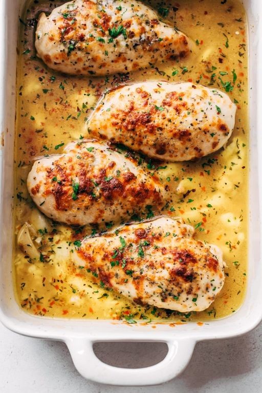 Lemon Garlic Chicken with Mozzarella