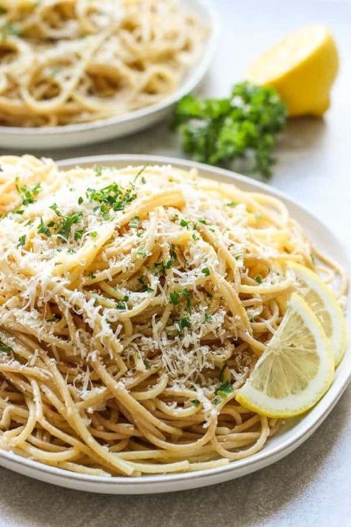 Lemon Garlic Parmesan Egg Noodles