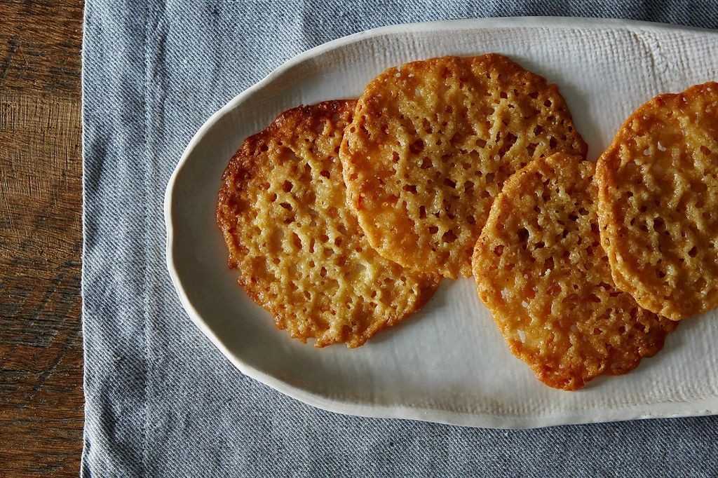 Lemon Glazed Florentine Lace Cookies