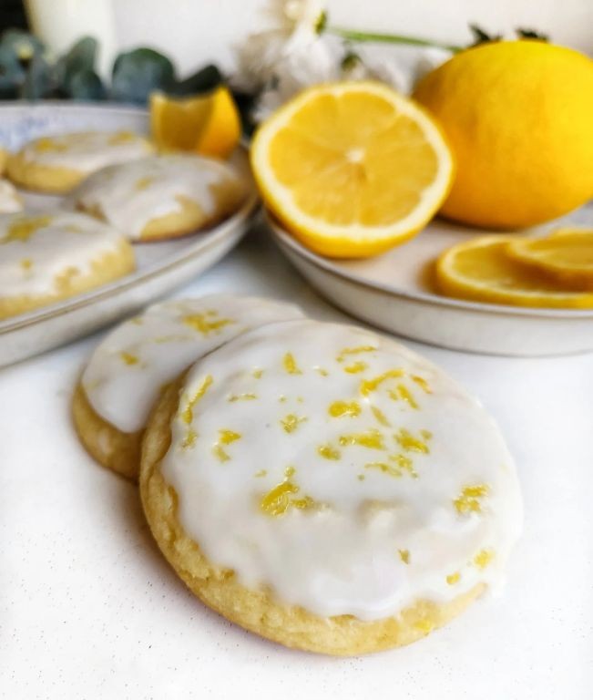 Lemon Glazed Sugar Cookies