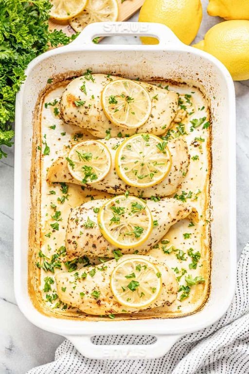 Lemon Herb Baked Chicken Breasts