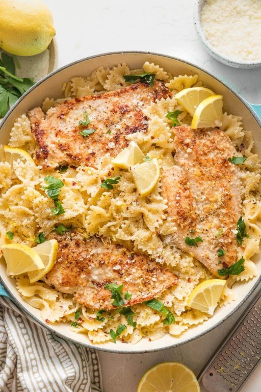 Lemon Herb Chicken and Noodles