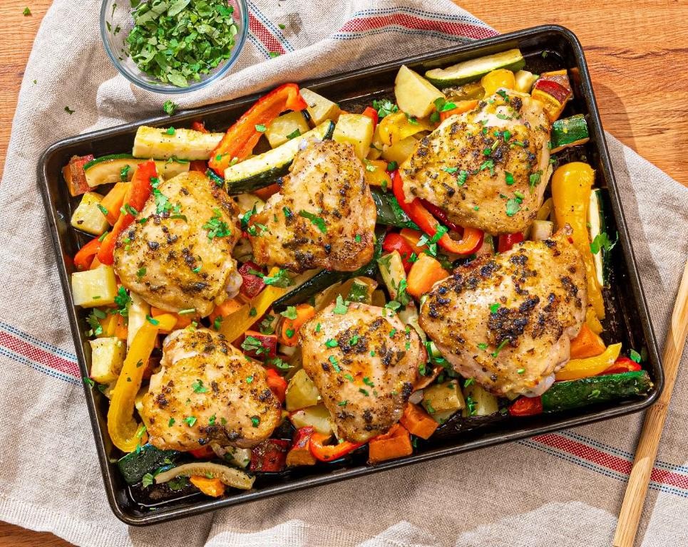 Lemon Herb Chicken with Roasted Vegetables
