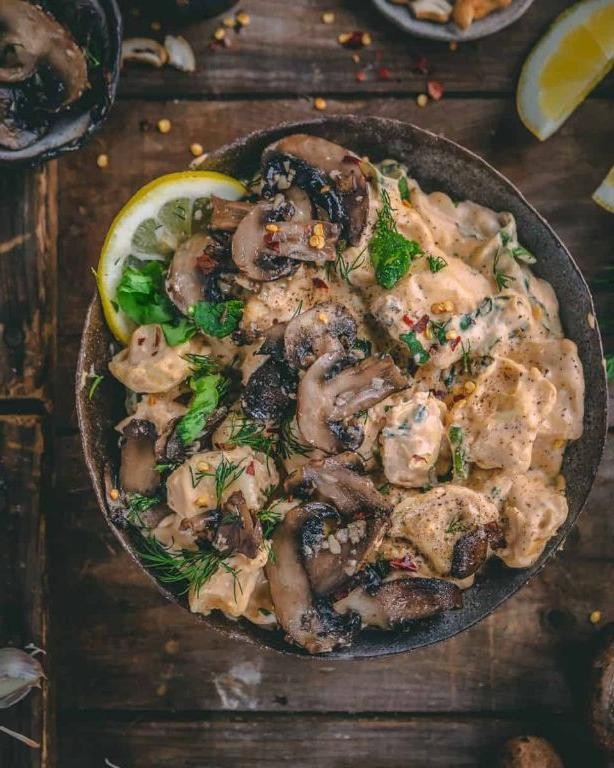 Lemon Herb Mushroom Tortellini