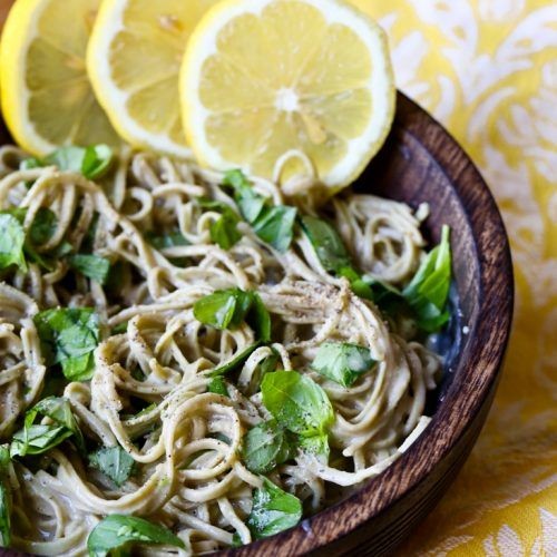 Lemon Herb Shelled Edamame Pasta