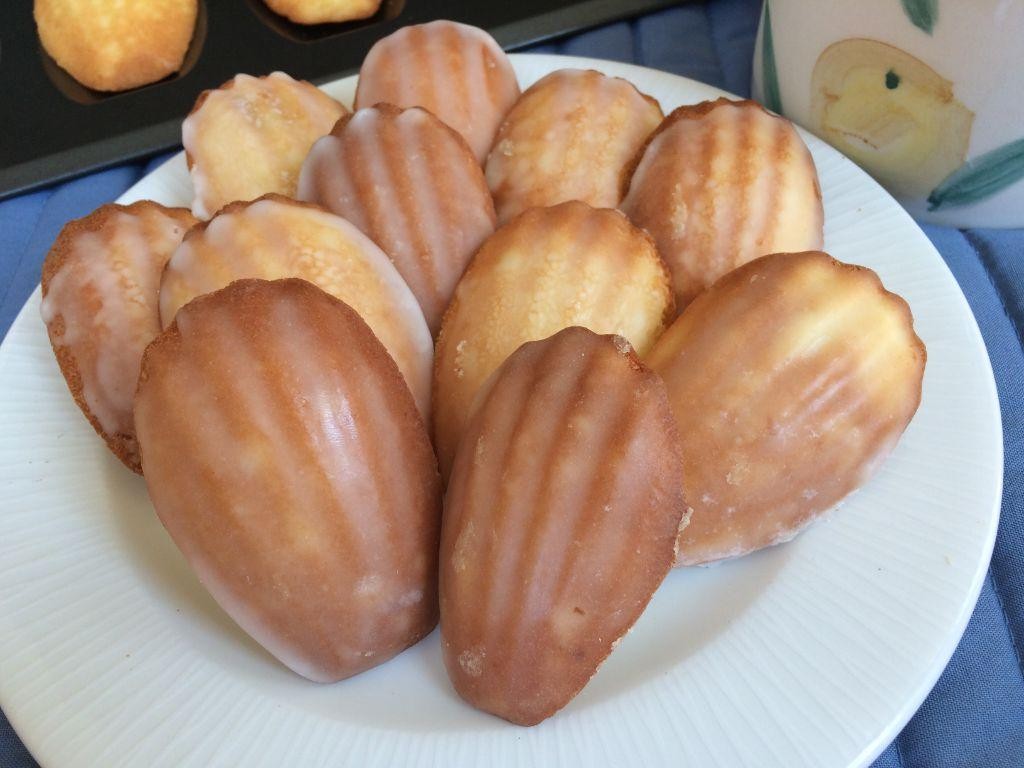 Lemon Madeleines with Glaze