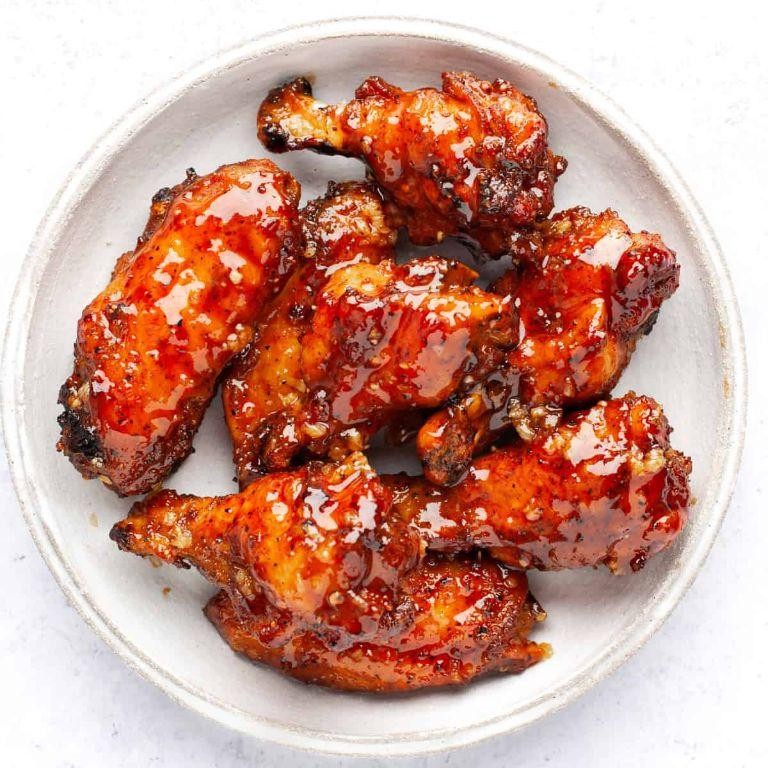 Lemon Pepper Hot Honey Chicken Wings