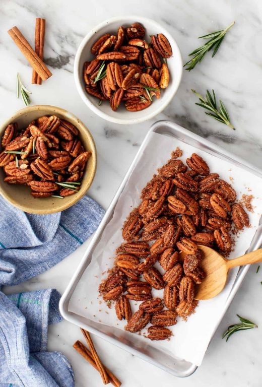 Lemon Pepper Roasted Pecans