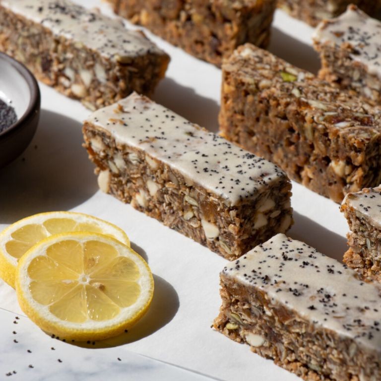 Lemon Poppy Seed Energy Bars