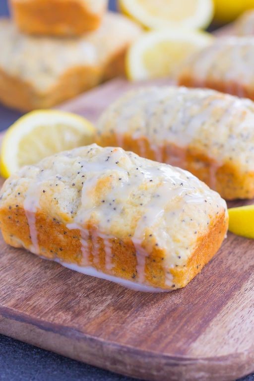Lemon Poppy Seed Mini Loaves