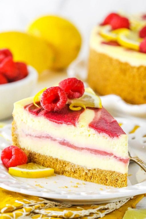 Lemon Raspberry Cheesecake